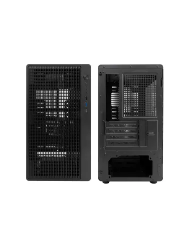 CoolBox GAMING CAJA MATX GM350 DARKFACE USB-C 3.2 GEN1 CRISTAL AHUMADO