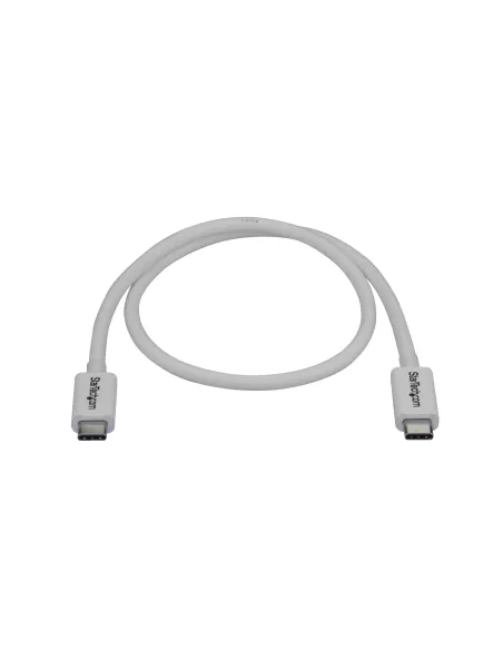 StarTech.com Cable Thunderbolt 3 Pasivo 50cm - 40Gbps - PD 100W - Vídeo 4K 5K - Cable Thunderbolt - Certificado Thunderbolt -