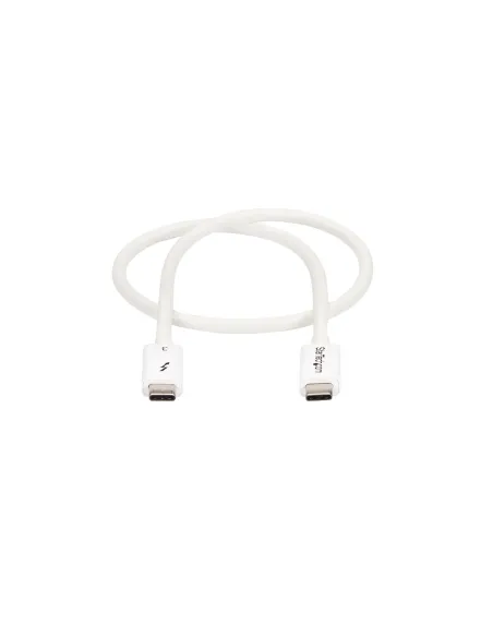 StarTech.com Cable Thunderbolt 3 Pasivo 50cm - 40Gbps - PD 100W - Vídeo 4K 5K - Cable Thunderbolt - Certificado Thunderbolt -