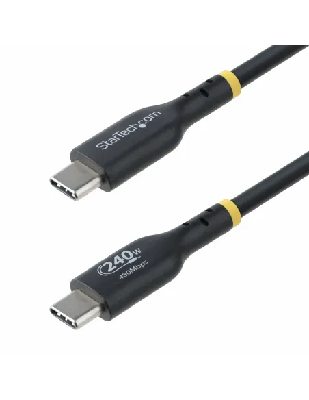StarTech.com Cable de Carga USB-C de 3m - Cable USB Tipo C - Certificación USB-IF - PD de 240W EPR - Cable USB 2.0 USB-C de