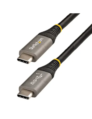 StarTech.com Cable USB-C de 2m - USB 5 Gbps - Entrega de Alimentación de 100W (5A) - Modo Alt. de DP 4K 60Hz - Cubierta de TPE