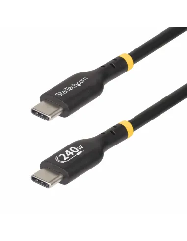 StarTech.com Cable de Carga USB-C de 1m - Cable USB Tipo C - Certificación USB-IF - PD de 240W EPR - Cable USB 2.0 USB-C de