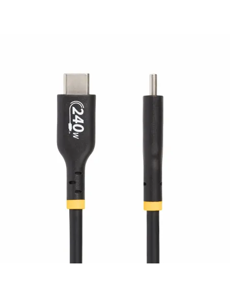 StarTech.com Cable de Carga USB-C de 1m - Cable USB Tipo C - Certificación USB-IF - PD de 240W EPR - Cable USB 2.0 USB-C de