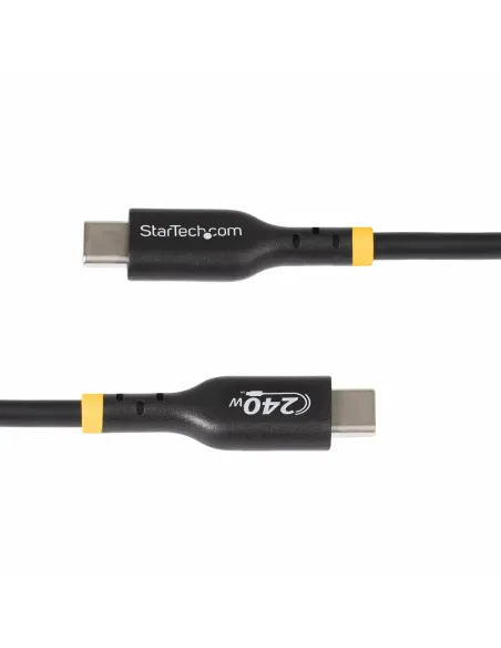 StarTech.com Cable de Carga USB-C de 1m - Cable USB Tipo C - Certificación USB-IF - PD de 240W EPR - Cable USB 2.0 USB-C de