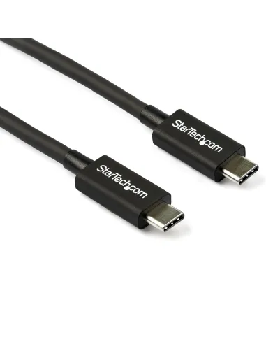 StarTech.com Cable Thunderbolt 3 Pasivo de 80cm - 40Gbps - PD 100W - Vídeo 4K 5K - Cable Thunderbolt - Certificado Thunderbolt