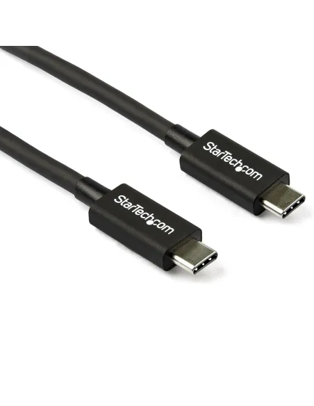 StarTech.com Cable Thunderbolt 3 Pasivo de 80cm - 40Gbps - PD 100W - Vídeo 4K 5K - Cable Thunderbolt - Certificado Thunderbolt