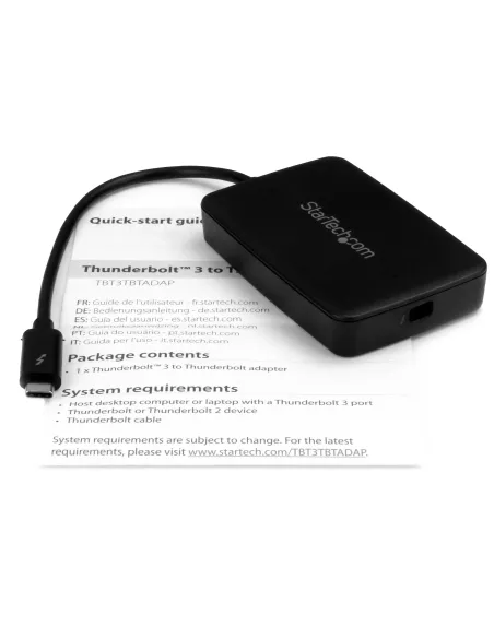 StarTech.com Adaptador Thunderbolt 3 a Thunderbolt 2 de Ordenador Portátil TB3 a Dispositivos TB2 o TB1 - No Reversible -