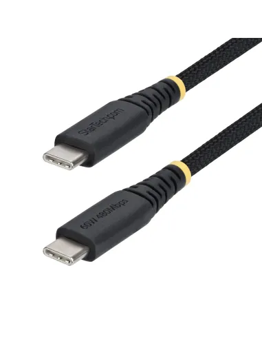 StarTech.com Cable de Carga USB-C Trenzado de 2m - Cable Cargador USB Tipo C para Portátil - Cable Resistente para Carga de