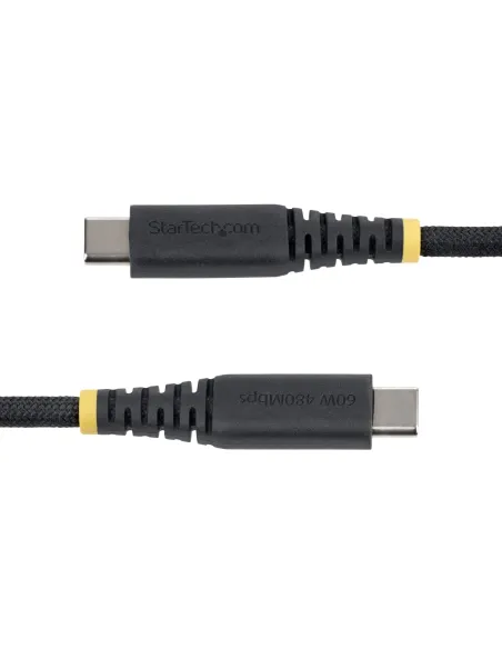 StarTech.com Cable de Carga USB-C Trenzado de 2m - Cable Cargador USB Tipo C para Portátil - Cable Resistente para Carga de