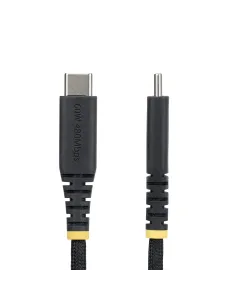 StarTech.com Cable de Carga USB-C Trenzado de TPE y Nailon de 30cm - Cable Cargador USB Tipo C - - Cable Cargador para Portátil 2