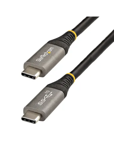 StarTech.com Cable de 50cm USB-C de 10Gbps - Cable USB Tipo C - Cable USB TipoC USB 3.2 Gen 2 - Con Carga por Entrega de
