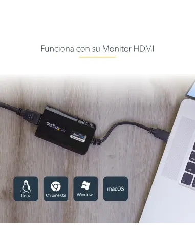 StarTech.com Adaptador USB 3.0 HDMI - Certificado con DisplayLink - 1920x1200