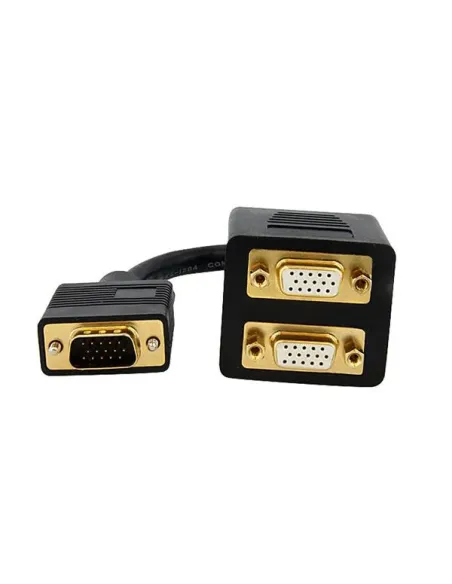 StarTech.com Cable de 30cm Duplicador Divisor de Vídeo VGA de 2 puertos Salidas Compacto - Bifurcador