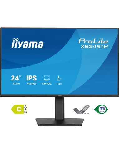 iiyama ProLite XB2491H-B1 pantalla para PC 60,5 cm (23.8") 1920 x 1080 Pixeles Full HD LCD Negro