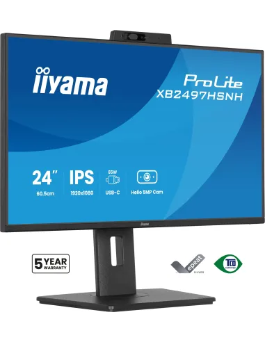 iiyama ProLite XB2497HSNH-B1 24IN IPS LCD 4MS 1920X1080 350CD M2 HDMI DP USB 2 pantalla para PC 60,5 cm (23.8") 1920 x 1080