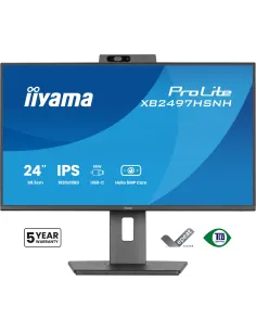 iiyama ProLite XB2497HSNH-B1 24IN IPS LCD 4MS 1920X1080 350CD M2 HDMI DP USB 2 pantalla para PC 60,5 cm (23.8") 1920 x 1080 2