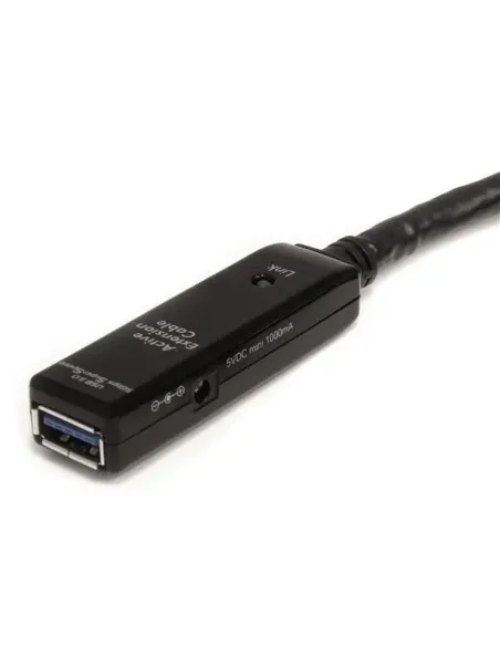 StarTech.com Cable Extensor Alargador USB 3.0 SuperSpeed Activo de 3m - USB A Macho a Hembra - Negro