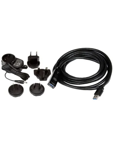 StarTech.com Cable Extensor Alargador USB 3.0 SuperSpeed Activo de 3m - USB A Macho a Hembra - Negro