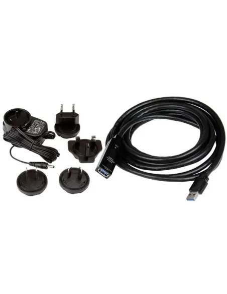 StarTech.com Cable Extensor Alargador USB 3.0 SuperSpeed Activo de 3m - USB A Macho a Hembra - Negro