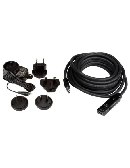 StarTech.com Cable Extensor Alargador USB 3.0 SuperSpeed Activo de 5m - USB A Macho a Hembra - Negro