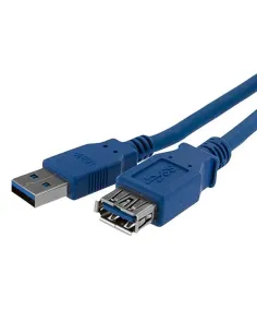 StarTech.com Cable 1m Extensión Alargador USB 3.0 SuperSpeed - Macho a Hembra USB A - Extensor - Azul