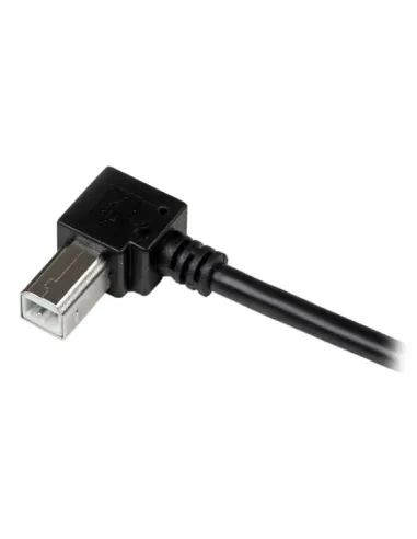 StarTech.com Cable Adaptador USB 2m para Impresora Acodado - 1x USB A Macho - 1x USB B Macho en Ángulo Derecho