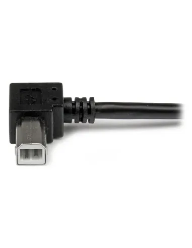 StarTech.com Cable Adaptador USB 2m para Impresora Acodado - 1x USB A Macho - 1x USB B Macho en Ángulo Derecho