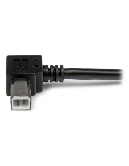 StarTech.com Cable Adaptador USB 2m para Impresora Acodado - 1x USB A Macho - 1x USB B Macho en Ángulo Derecho