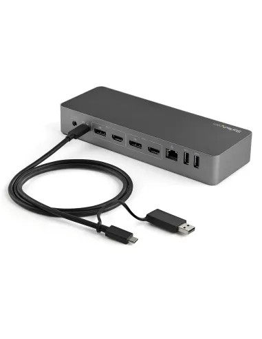 StarTech.com Cable USB-C de 1m con Llave Adaptador (Dongle) a USB-A - Cable Híbrido USB Tipo C a USBC (10Gbps y PD de 100W) o
