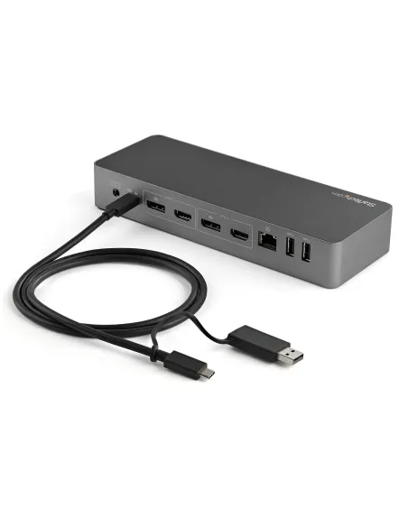 StarTech.com Cable USB-C de 1m con Llave Adaptador (Dongle) a USB-A - Cable Híbrido USB Tipo C a USBC (10Gbps y PD de 100W) o