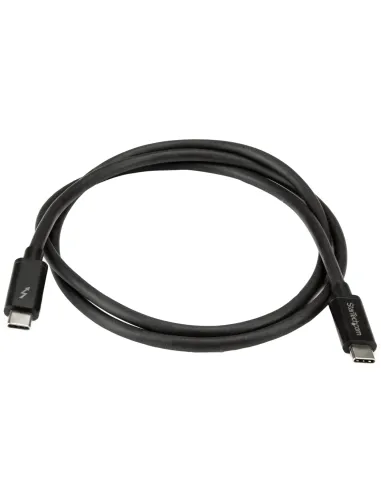 StarTech.com Cable Thunderbolt 3 Pasivo de 1m - 20Gbps - PD 100W - Vídeo 4K - Cable Thunderbolt - Certificado Thunderbolt -