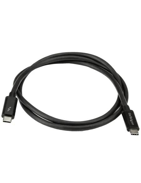 StarTech.com Cable Thunderbolt 3 Pasivo de 1m - 20Gbps - PD 100W - Vídeo 4K - Cable Thunderbolt - Certificado Thunderbolt -