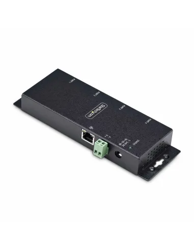 StarTech.com Adaptador Serie a Ethernet - Conversor RJ45 LAN IP a DB9 RS232 - Servidor de Dispositivos Serie de 4 Puertos -
