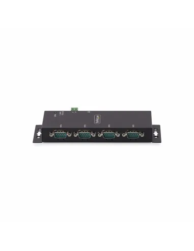 StarTech.com Adaptador Serie a Ethernet - Conversor RJ45 LAN IP a DB9 RS232 - Servidor de Dispositivos Serie de 4 Puertos -