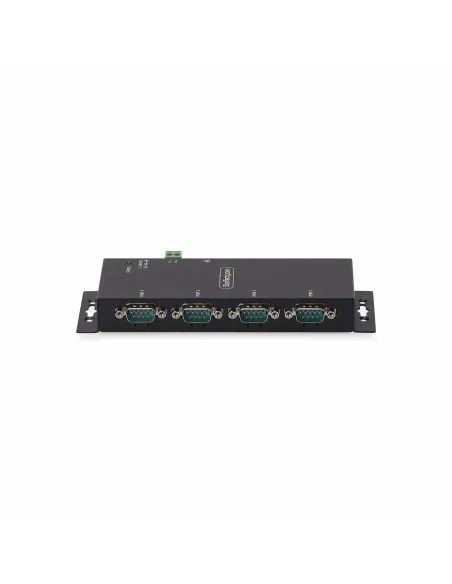 StarTech.com Adaptador Serie a Ethernet - Conversor RJ45 LAN IP a DB9 RS232 - Servidor de Dispositivos Serie de 4 Puertos -