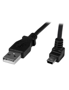 StarTech.com Cable Adaptador 1m USB A Macho a Mini USB B Macho Acodado en Ángulo hacia Arriba
