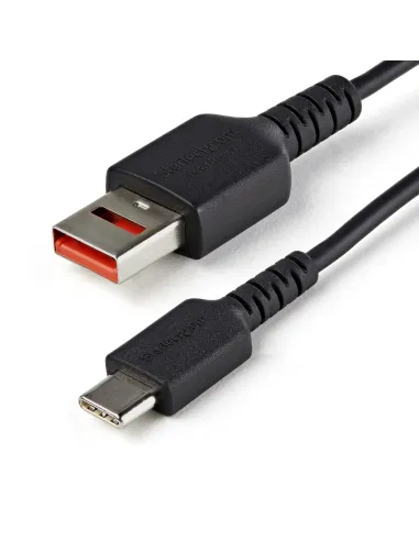 StarTech.com Cable de 1m Adaptador Bloqueador USB de Datos – Adaptador USB a USB-C de Carga Segura – USB Tipo C Solo de Carga