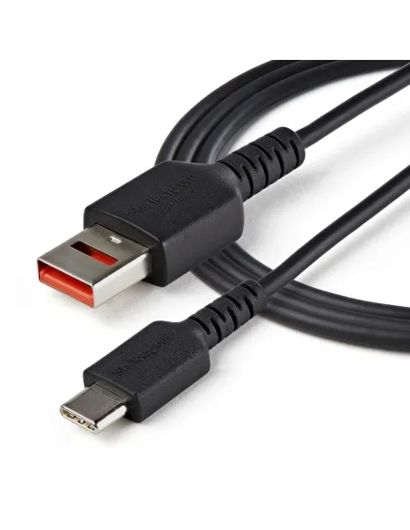 StarTech.com Cable de 1m Adaptador Bloqueador USB de Datos – Adaptador USB a USB-C de Carga Segura – USB Tipo C Solo de Carga