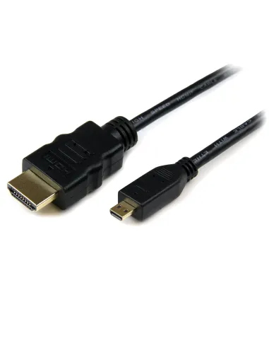 StarTech.com Cable de 3m Micro HDMI a HDMI con Ethernet - Vídeo de 4K a 30Hz - Cable Adaptador Conversor Micro HDMI Tipo D de