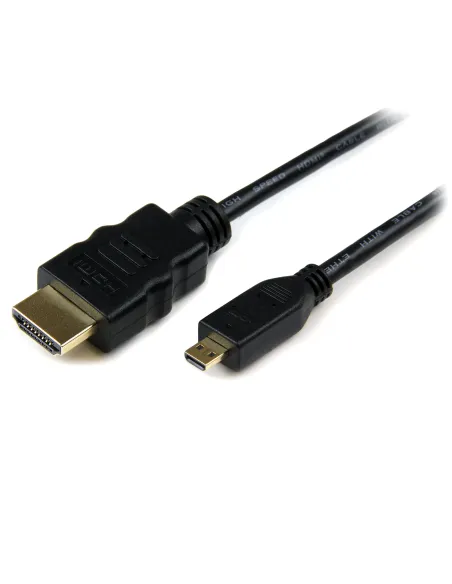 StarTech.com Cable de 3m Micro HDMI a HDMI con Ethernet - Vídeo de 4K a 30Hz - Cable Adaptador Conversor Micro HDMI Tipo D de