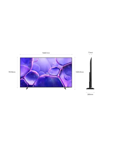 Samsung TU75U8005FU 190,5 cm (75") 4K Ultra HD Smart TV Wifi Negro