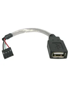 StarTech.com Cable de 15cm Adaptador Extensor USB 2.0 a IDC 4 pines - Conector a Placa Base - Hembra a Hembra