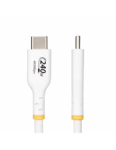 StarTech.com Cable de Carga para Portátil USB-C de 1m - Cable USB Tipo C USB 2.0 para Portátil - Blanco - Cable con