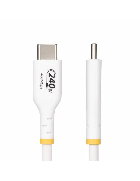 StarTech.com Cable de Carga para Portátil USB-C de 1m - Cable USB Tipo C USB 2.0 para Portátil - Blanco - Cable con