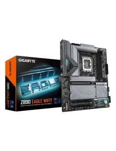 GIGABYTE Placa base Z890 EAGLE WIFI7 - Compatible con CPUs Intel Core Ultra (Serie 2), VRM de 14+1+2 fases, hasta 8800MHz DDR5