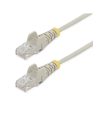 StarTech.com Cable Cat6 de 1m - Delgado - con Conectores RJ45 sin Enganches - Gris