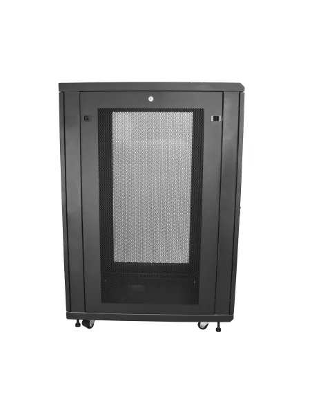 StarTech.com Armario Rack para Servidores 24U 19" 4 Columnas - Rack de Servidores con Cerradura y Seguro - Rack con Ruedas y