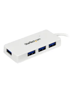 StarTech.com Adaptador Concentrador Hub Ladrón USB 3.0 (5Gbps) Super Speed para Laptop de 4 Puertos Salidas - Blanco 2