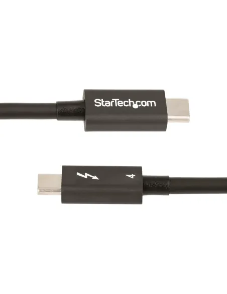 StarTech.com Cable de 0,5m Thunderbolt 4 - 40Gbps - PD 100W - Vídeo 4K 8K - Cable Thunderbolt 4 con Certificación Intel -