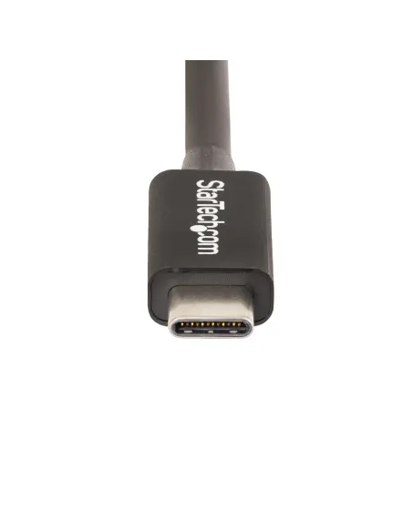 StarTech.com Cable de 0,5m Thunderbolt 4 - 40Gbps - PD 100W - Vídeo 4K 8K - Cable Thunderbolt 4 con Certificación Intel -